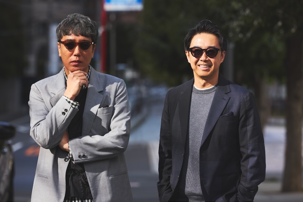 サングラスをしたおぎやはぎさん
